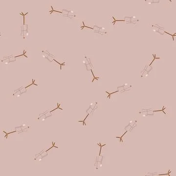 Seamless pattern sewing mannequin tailor cartoon vector Stockillustratie