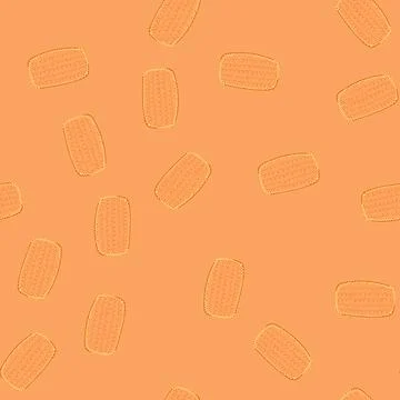 Seamless pattern sewon fabric patches cartoon vector 스톡 일러스트