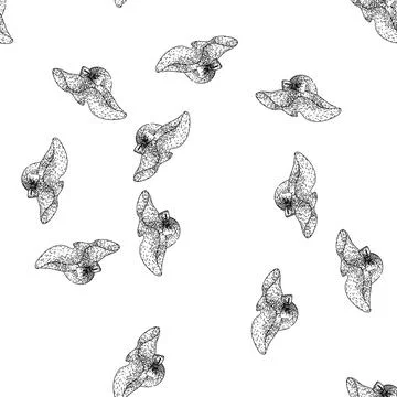 Seamless pattern shade sunhat sketch hand drawn Illustrazione stock