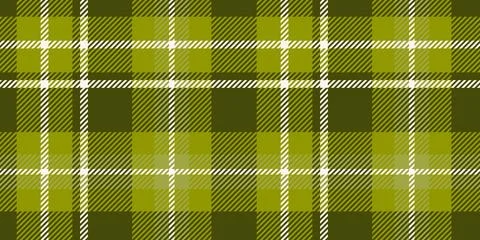 Seamless pattern in shades of green and white color, featuring a classic pl.. Stock Illustration