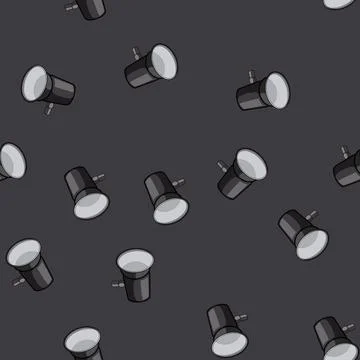 Seamless pattern shadow studio light cartoon vector Stock Illustration