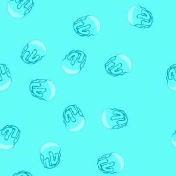 Seamless pattern shape melted circle cartoon vector Illustrazione stock