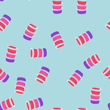 Seamless pattern shape modeling clay toy cartoon vector Stock Illustration
