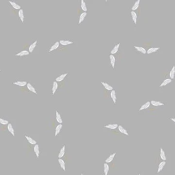 Seamless pattern shape wing angel cartoon vector Illustrazione stock