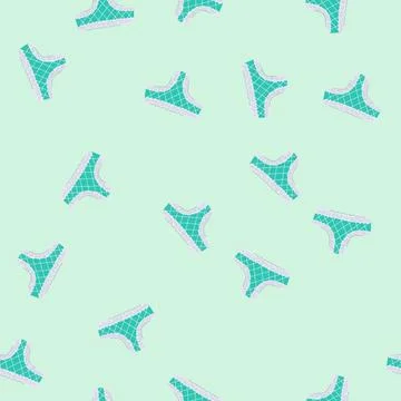 Seamless pattern shape woman panties cartoon vector Stock Illustration