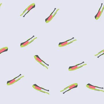Seamless pattern sharp cutter knife cartoon vector Stock Illustration