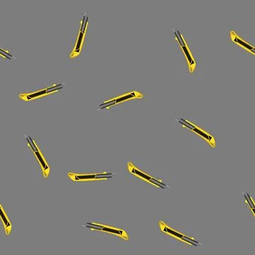 Seamless pattern sharp cutter knife cartoon vector Stock Illustration