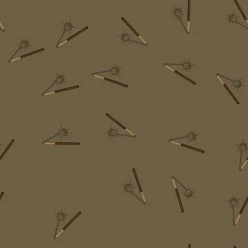 Seamless pattern sharp medieval weapon cartoon vector 스톡 일러스트