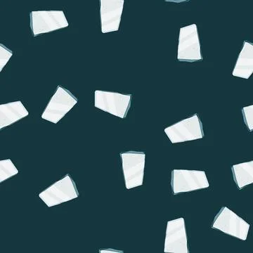Seamless pattern shattered glass broken shard cartoon vector Stock Illustration