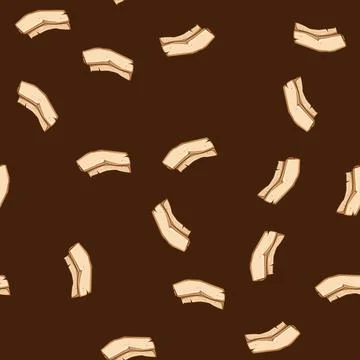 Seamless pattern sheet scroll papyrus cartoon vector Stock Illustration