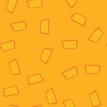 Seamless pattern sheet silicone baking mat cartoon vector Stock Illustration