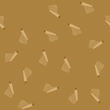 Seamless pattern sheets parchment paper cartoon vector Illustrazione stock