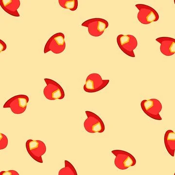 Seamless pattern shield firefighter helmet cartoon vector Stock Illustration