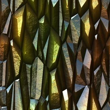 Seamless  pattern  of shine crystals Stock Illustration