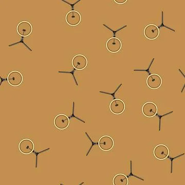 Seamless pattern shiny light ring cartoon vector Stock Illustration