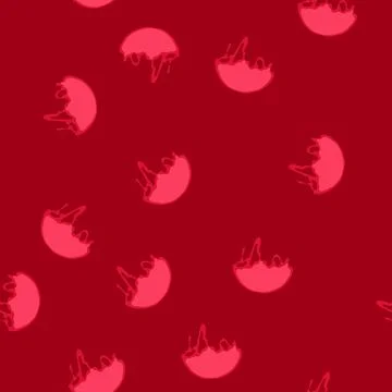 Seamless pattern shiny melted circle cartoon vector 库存插图