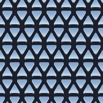 Seamless pattern of shiny metallic triangles Ilustración de archivo