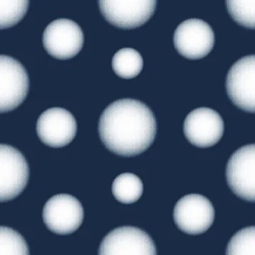 Seamless pattern with shiny snow balls, dark background. Christmas illustration. Stock Illustration