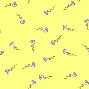Seamless pattern ship rocket launch smoke cartoon vector Stockillustratie