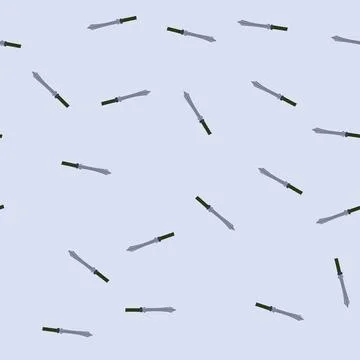 Seamless pattern ship viking sword cartoon vector Stock Illustration