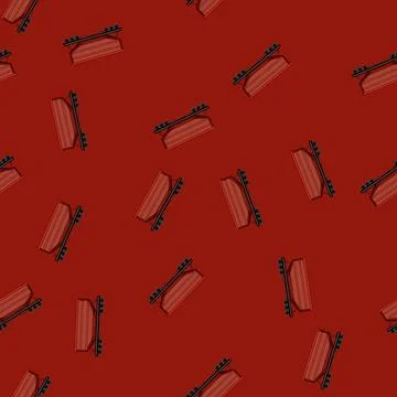 Seamless pattern shipment coal wagon cartoon vector Stock Illustration