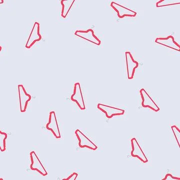 Seamless pattern shirt hanger clothes cartoon vector 库存插图