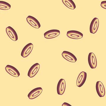 Seamless pattern shortbread biscuit cookie cartoon vector イラスト素材