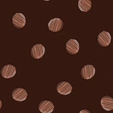 Seamless pattern shortbread biscuit cookie cartoon vector イラスト素材