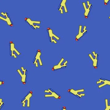 Seamless pattern shot blaster gun cartoon vector 库存插图