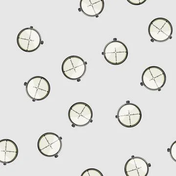 Seamless pattern shot scope sniper cartoon vector Illustrazione stock