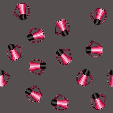 Seamless pattern shout megaphone speaker cartoon vector Stock Illustration