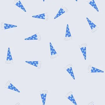 Seamless pattern show magician hat cartoon vector Stock Illustration