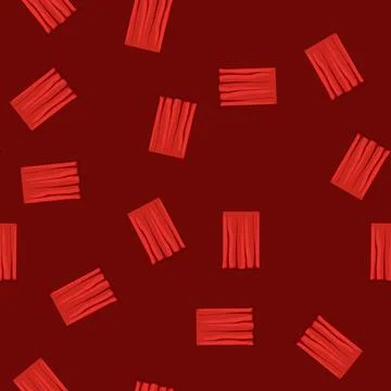 Seamless pattern show red curtain cartoon vector Stock Illustration