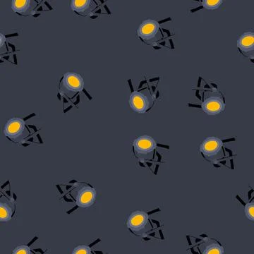 Seamless pattern show spotlight stage cartoon vector Stock Illustration