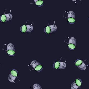 Seamless pattern show spotlight stage cartoon vector Stock Illustration