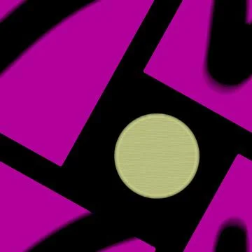 Seamless pattern showcasing bold geometric shapes in vibrant colors. Bright pink Stock Illustration