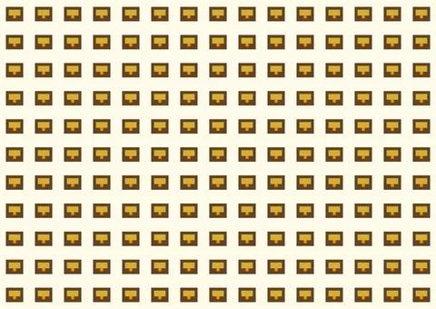 Seamless pattern showcasing a rhythmic grid of simplified pixel-art Stockillustratie