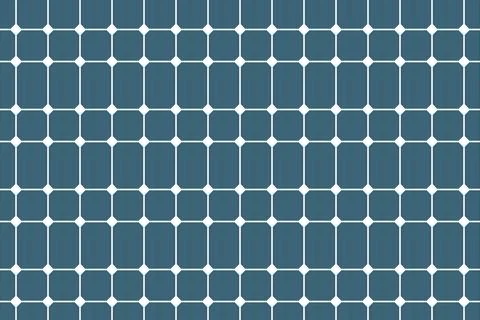 Seamless pattern showing solar panels generating clean energy Stock Illustration
