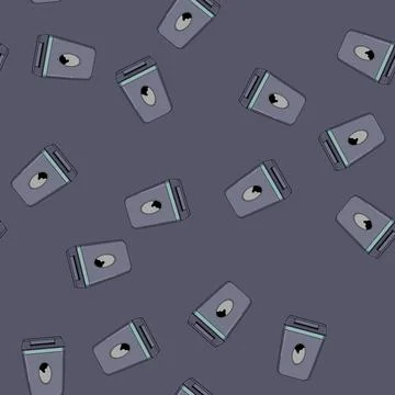 Seamless pattern shred cut shredder cartoon vector Illustrazione stock