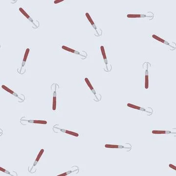 Seamless pattern shredder coconut scraper tool cartoon vector Illustrazione stock