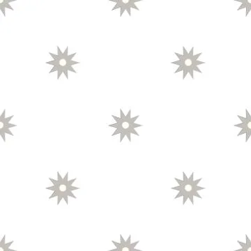 Seamless pattern with shurikens. Ninja weapon. Samurai equipment. Vector. Illustrazione stock