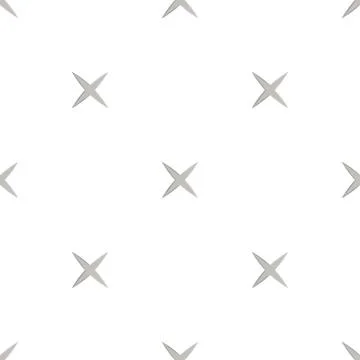 Seamless pattern with shurikens. Ninja weapon. Samurai equipment. Vector. Illustrazione stock