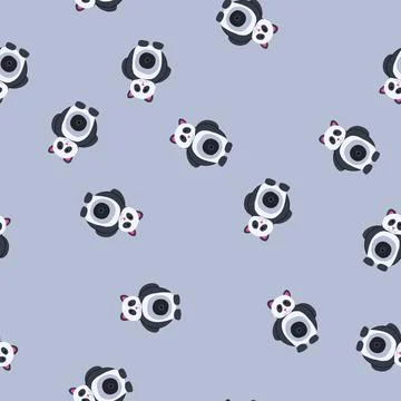 Seamless pattern shutter camera toy cartoon vector Stock Illustration