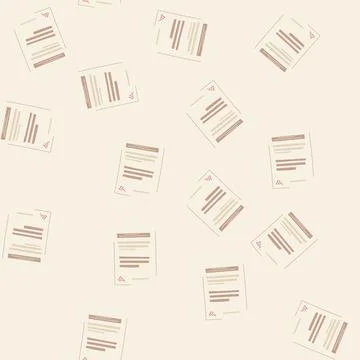 Seamless pattern sign business contract cartoon vector Stock Illustration