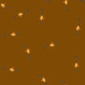 Seamless pattern signal broken cable cartoon vector Stock Illustration