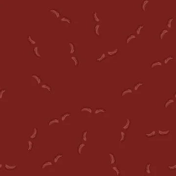 Seamless pattern silhouette moustaches cartoon vector Stock Illustration