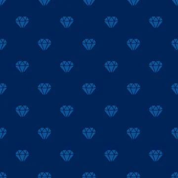Seamless pattern with silhouettes of diamonds Stock Illustration
