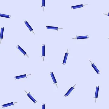 Seamless pattern Silicone sealant caulk tube construction material Stock Illustration