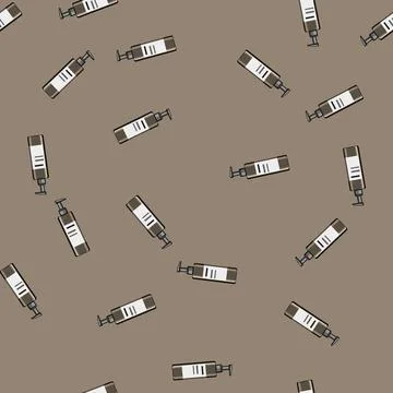 Seamless pattern silk hair serum cartoon vector Stock Illustration