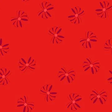 Seamless pattern silk red bow cartoon vector イラスト素材